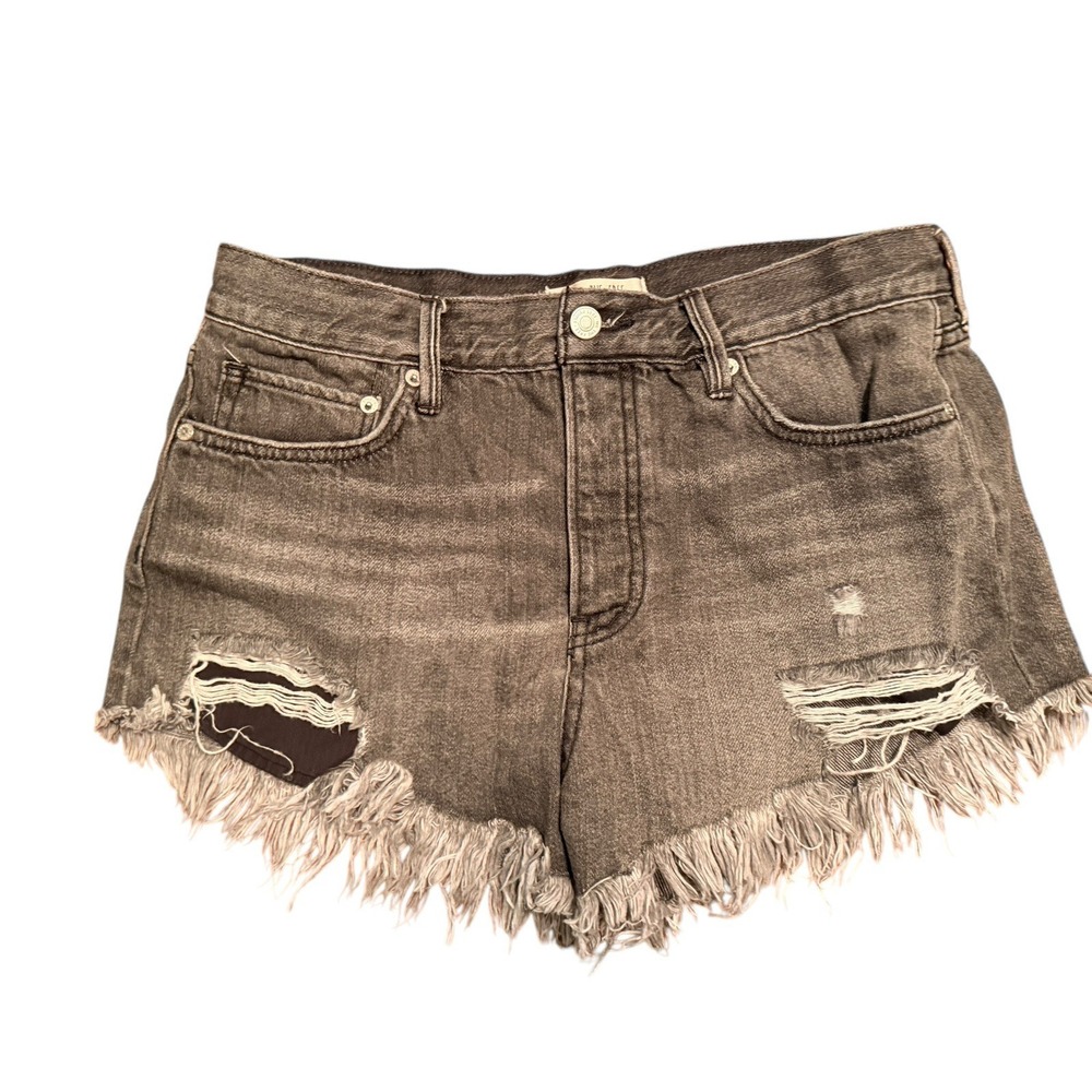 We the Free Distressed Denim Cut-Off Shorts Sz 28 Boho Festival Desert Core